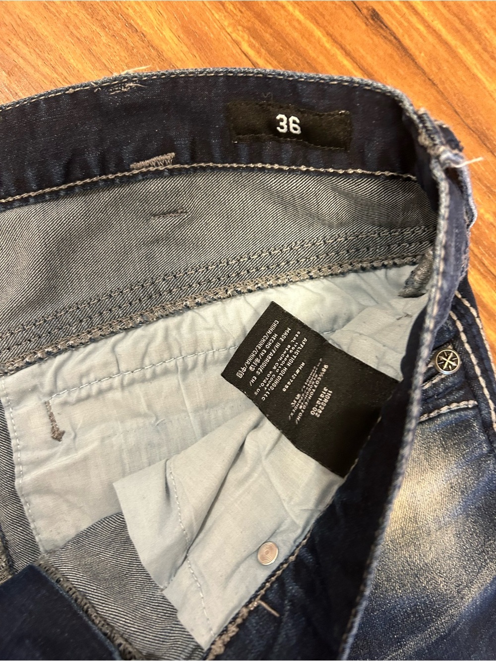 Affliction Mens Blake Rising Straight Jeans Size 36 - Picture 4 of 11
